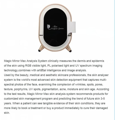 64GB Android Skin Scanner Analysis Device 12 Skin Problem Detected