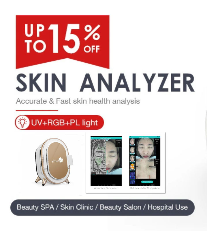M9 Professional Skin Analyzer Andriod Operation System Golden Color