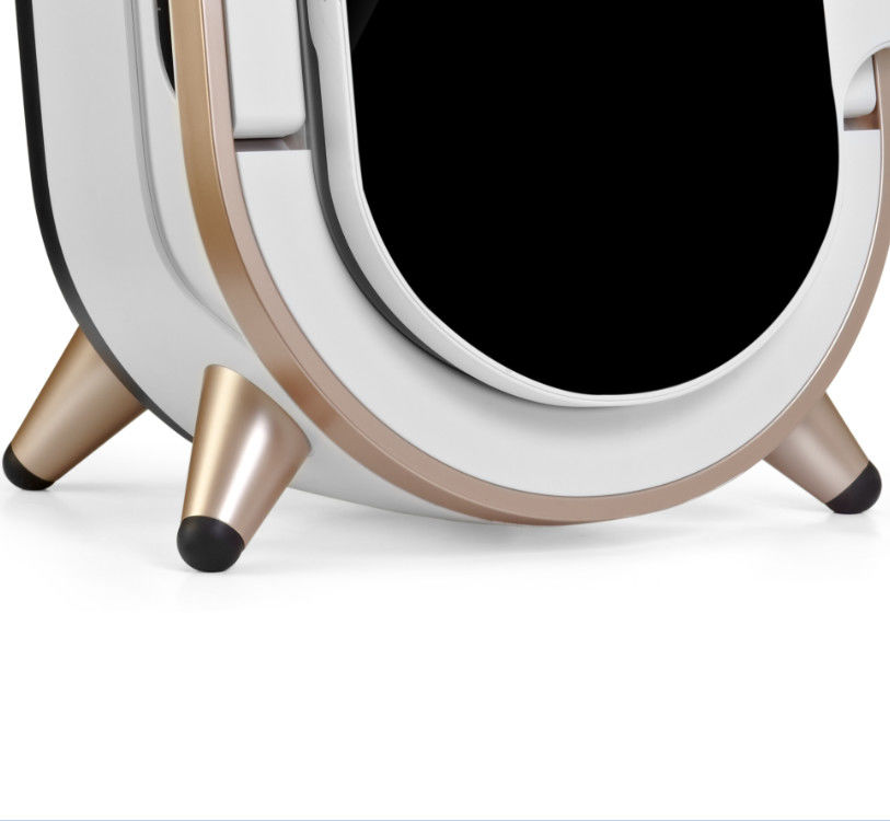 The Fifth Generation Magic Mirror Intelligent Skin Analyzer for spa clinic and hospital using white golden color CE FCC