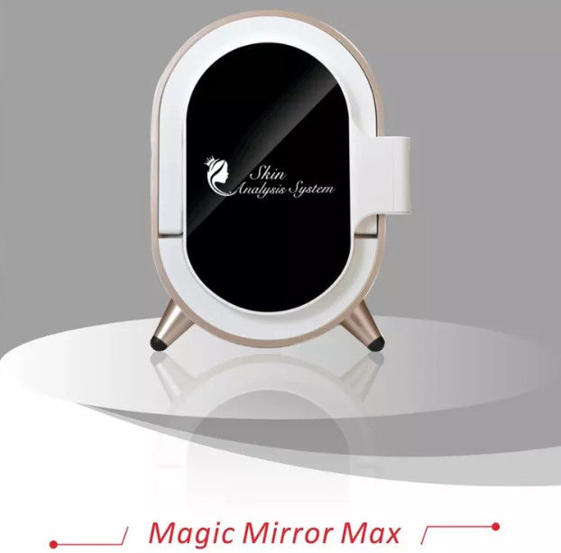 White Golden Facial Analysis Machine M9 51*47*66CM Size 1 Years Warranty
