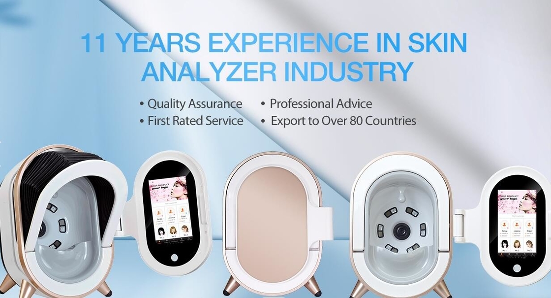 10.4 Inch 3D Skin Scanner UV PL 45W Magic Mirror For Auto Analysis